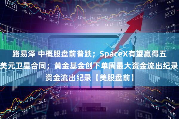 路易泽 中概股盘前普跌；SpaceX有望赢得五角大楼20亿美元卫星合同；黄金基金创下单周最大资金流出纪录【美股盘前】