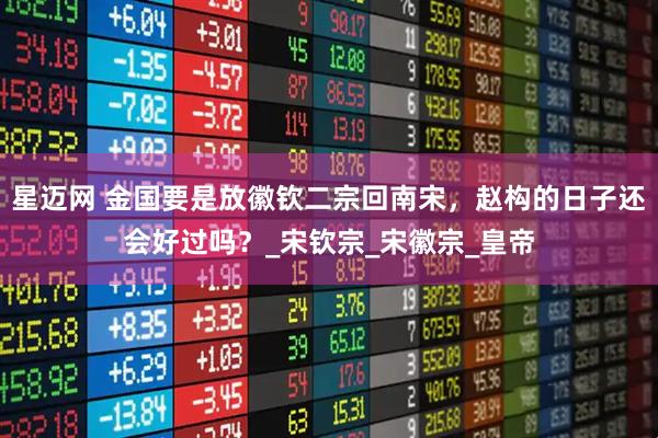 星迈网 金国要是放徽钦二宗回南宋，赵构的日子还会好过吗？_宋钦宗_宋徽宗_皇帝